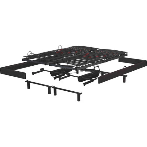 Sommier électrique De Relaxation Déco Wengé Bultex POP ART SIGMA 2x80x200 - Noir 6 Sommier électrique De Relaxation Déco Wengé Bultex POP ART SIGMA 2x80x200 - Noir – Image 4