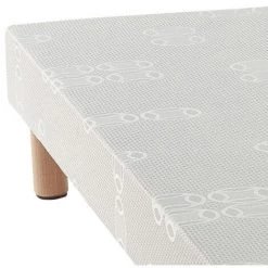 SOMEO Sommier Tapissier Recouvert 13 Cm NIAGARA 80x190 - Blanc -Sommier Soldes 18593418 4