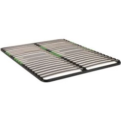SOMEO Cadre à Lattes Morphologique Zone Bassin épaules Luxe 140x190 - Noir -Sommier Soldes 18593500 2
