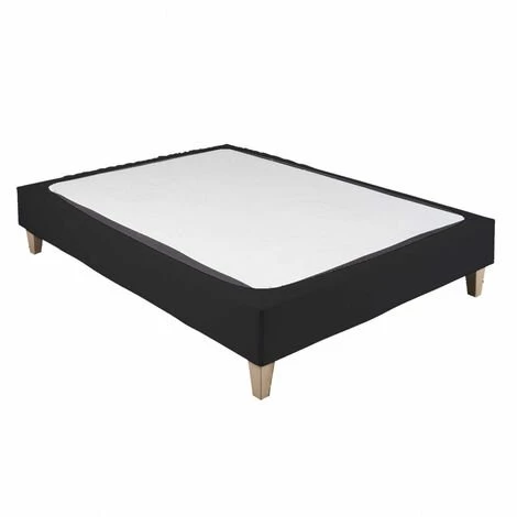 TERRE DE NUIT Cache-sommier Coton Jersey Noir 80x200 - Noir 3 TERRE DE NUIT Cache-sommier Coton Jersey Noir 80x200 - Noir