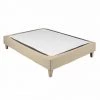 TERRE DE NUIT Cache-sommier Coton Jersey Beige 90x200 - Beige -Sommier Soldes 18594566 1