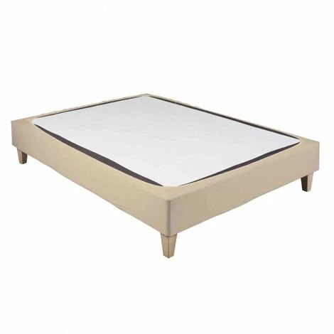 TERRE DE NUIT Cache-sommier Coton Jersey Beige 90x200 - Beige 3 TERRE DE NUIT Cache-sommier Coton Jersey Beige 90x200 - Beige