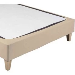 TERRE DE NUIT Cache-sommier Coton Jersey Beige 90x200 - Beige 7 TERRE DE NUIT Cache-sommier Coton Jersey Beige 90x200 - Beige -Sommier Soldes 18594566 3