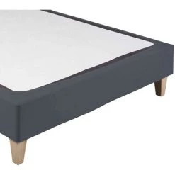 TERRE DE NUIT Cache-sommier Coton Jersey Anthracite 90x200 - Anthracite 7 TERRE DE NUIT Cache-sommier Coton Jersey Anthracite 90x200 - Anthracite -Sommier Soldes 18594568 3