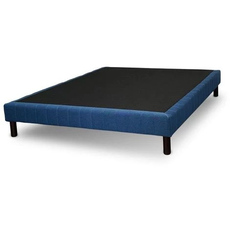 Sommier Collection Hotel Luxury MUSTANG FERME 140x190 Bleu Marine - Blanc 4 Sommier Collection Hotel Luxury MUSTANG FERME 140x190 Bleu Marine - Blanc – Image 2