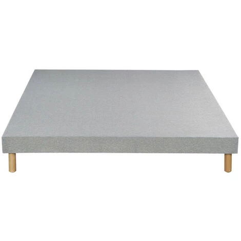 Sommier Essenzia Déco Gris 120x200 - Blanc 4 Sommier Essenzia Déco Gris 120x200 - Blanc – Image 2