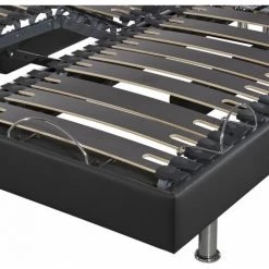 EBAC LITERIE Sommier électrique Action + Réglage Fermeté Zone Lombaires - Gris - 2x90x200 - - Gris 9 EBAC LITERIE Sommier électrique Action + Réglage Fermeté Zone Lombaires - Gris - 2x90x200 - - Gris -Sommier Soldes 19267543 4