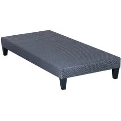 OLYMPE LITERIE | Sommier TAPISSIER KIT | Gris Ciment | 90x190 Cm - Gris -Sommier Soldes 19375222 2