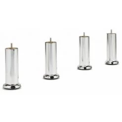 EBAC LITERIE Sommier Tapissier + Pieds 90x200 SP18 13 Lattes Simili Gris - Gris -Sommier Soldes 19712044 2