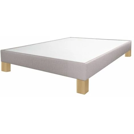 EBAC LITERIE Sommier Tapissier + Pieds 140x190 SP18 12 Lattes Lin - Lin 3 EBAC LITERIE Sommier Tapissier + Pieds 140x190 SP18 12 Lattes Lin - Lin