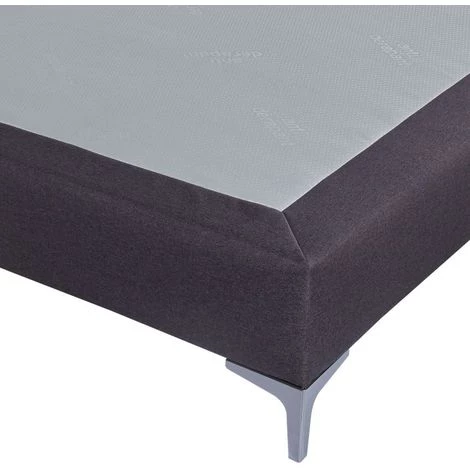 EBAC LITERIE Sommier + Pieds Tenor 140x190 Tissu Anthracite 12 Lattes - Anthracite 4 EBAC LITERIE Sommier + Pieds Tenor 140x190 Tissu Anthracite 12 Lattes - Anthracite – Image 2