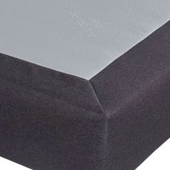 EBAC LITERIE Sommier + Pieds Tenor 90+90x200 Tissu Anthracite 26 Lattes - Anthracite -Sommier Soldes 19712071 3