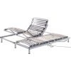 BELIANI Sommier électrique En Acier Argenté - Argenté -Sommier Soldes 20409217 1