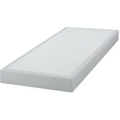 EBAC LITERIE Sommier Tapissier 90x190 SR15 12 Lattes Gris - Gris Souris