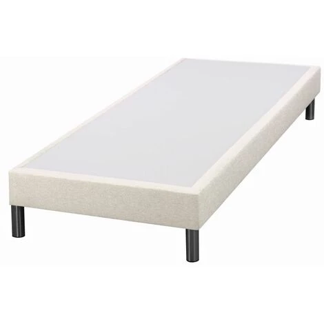 EBAC LITERIE Sommier Tapissier + Pieds 90x190 SR15 12 Lattes Sahara - Ficelle 3 EBAC LITERIE Sommier Tapissier + Pieds 90x190 SR15 12 Lattes Sahara - Ficelle