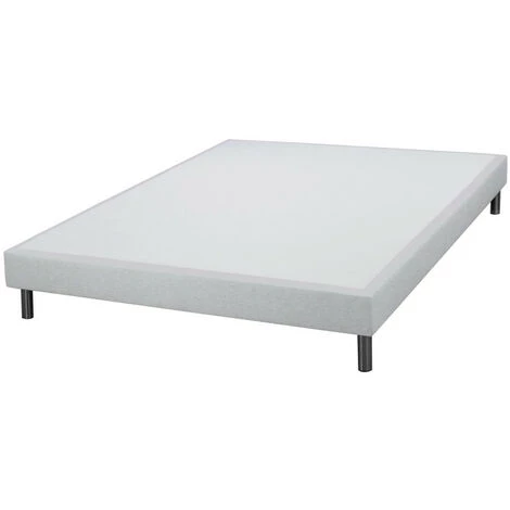 EBAC LITERIE Sommier Tapissier + Pieds 140x190 SR15 12 Lattes Gris - Gris Souris 3 EBAC LITERIE Sommier Tapissier + Pieds 140x190 SR15 12 Lattes Gris - Gris Souris