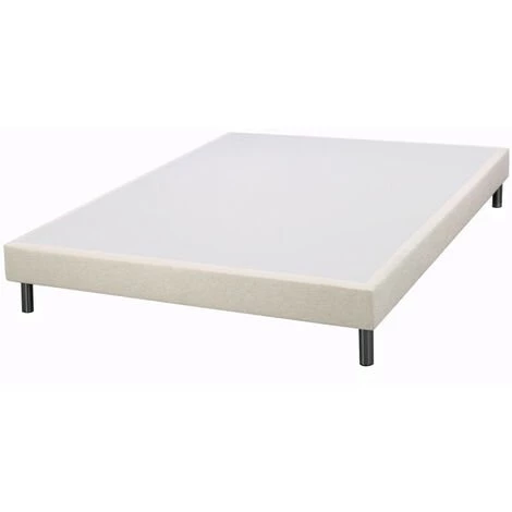 EBAC LITERIE Sommier Tapissier + Pieds 160x200 SR15 13 Lattes Sahara - Ficelle 3 EBAC LITERIE Sommier Tapissier + Pieds 160x200 SR15 13 Lattes Sahara - Ficelle