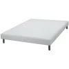 EBAC LITERIE Sommier Tapissier + Pieds 160x200 SR15 13 Lattes Gris - Gris Souris -Sommier Soldes 20979989 1