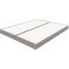 EBAC LITERIE Sommier Tapissier 90+90x200 SP18 26 Lattes Simili Taupe - Taupe -Sommier Soldes 20980008 1