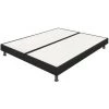 EBAC LITERIE Sommier Tapissier + Pieds 80+80x200 SP18 26 Lattes Anthracite - Anthracite -Sommier Soldes 20980023 1