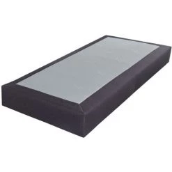 EBAC LITERIE Sommier Tenor 90x200 Tissu Anthracite 13 Lattes - Anthracite