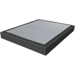 EBAC LITERIE Sommier Tenor 140x190 Simili Anthracite 12 Lattes - Anthracite