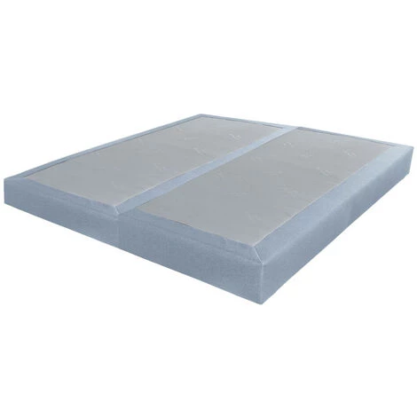 EBAC LITERIE Sommier Tenor 80+80x200 Tissu Baltique 26 Lattes - Bleu Clair 3 EBAC LITERIE Sommier Tenor 80+80x200 Tissu Baltique 26 Lattes - Bleu Clair