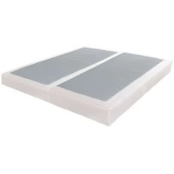 EBAC LITERIE Sommier Tenor 80+80x200 Tissu Champagne 26 Lattes - Beige Clair