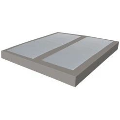 EBAC LITERIE Sommier Tenor 80+80x200 Simili Taupe 26 Lattes - Taupe