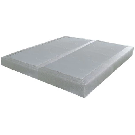 EBAC LITERIE Sommier Tenor 80+80x200 Tissu Safari 26 Lattes - Gris Clair 3 EBAC LITERIE Sommier Tenor 80+80x200 Tissu Safari 26 Lattes - Gris Clair