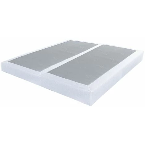 EBAC LITERIE Sommier Tenor 90+90x200 Tissu Nacre 26 Lattes - Nacre 3 EBAC LITERIE Sommier Tenor 90+90x200 Tissu Nacre 26 Lattes - Nacre