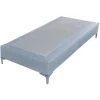 EBAC LITERIE Sommier + Pieds Tenor 80x200 Tissu Baltique 13 Lattes - Bleu Clair