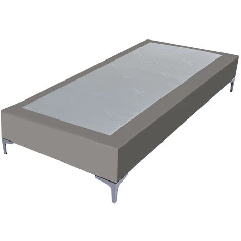 EBAC LITERIE Sommier + Pieds Tenor 80x200 Simili Taupe 13 Lattes - Taupe 3 EBAC LITERIE Sommier + Pieds Tenor 80x200 Simili Taupe 13 Lattes - Taupe