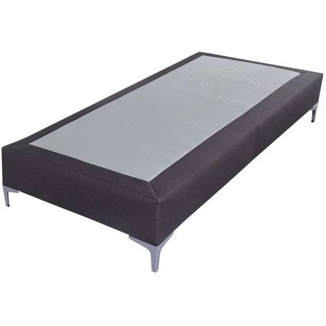 EBAC LITERIE Sommier + Pieds Tenor 90x200 Tissu Anthracite 13 Lattes - Anthracite 3 EBAC LITERIE Sommier + Pieds Tenor 90x200 Tissu Anthracite 13 Lattes - Anthracite