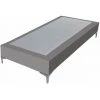 EBAC LITERIE Sommier + Pieds Tenor 90x200 Simili Taupe 13 Lattes - Taupe -Sommier Soldes 20980125 1