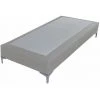 EBAC LITERIE Sommier + Pieds Tenor 90x200 Tissu Lin 13 Lattes - Lin