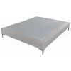 EBAC LITERIE Sommier + Pieds Tenor 140x190 Tissu Lin 12 Lattes - Lin -Sommier Soldes 20980135 1
