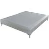 EBAC LITERIE Sommier + Pieds Tenor 160x200 Tissu Safari 13 Lattes - Gris Clair -Sommier Soldes 20980160 1