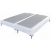 EBAC LITERIE Sommier + Pieds Tenor 80+80x200 Tissu Nacre 26 Lattes - Nacre