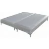 EBAC LITERIE Sommier + Pieds Tenor 80+80x200 Tissu Safari 26 Lattes - Gris Clair -Sommier Soldes 20980175 1