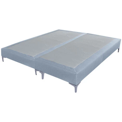 EBAC LITERIE Sommier + Pieds Tenor 90+90x200 Tissu Baltique 26 Lattes - Bleu Clair 3 EBAC LITERIE Sommier + Pieds Tenor 90+90x200 Tissu Baltique 26 Lattes - Bleu Clair