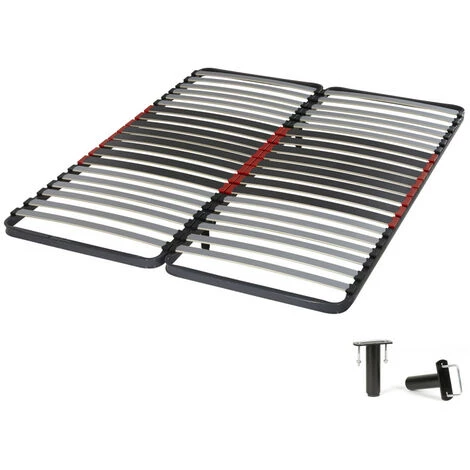 EBAC LITERIE Sommier à Lattes 2x80x200 C34 - 40 Lattes Bois - Fabrication Française - Gris 3 EBAC LITERIE Sommier à Lattes 2x80x200 C34 - 40 Lattes Bois - Fabrication Française - Gris