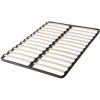 EBAC LITERIE Sommier à Lattes 140x190 C213 - 26 Lattes Bois - Fabrication Française - Gris -Sommier Soldes 20980421 1