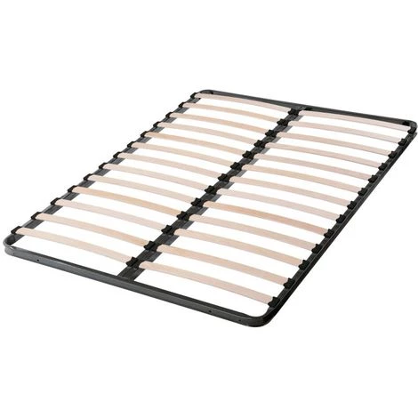 EBAC LITERIE Sommier à Lattes 140x190 C213 - 26 Lattes Bois - Fabrication Française - Gris 3 EBAC LITERIE Sommier à Lattes 140x190 C213 - 26 Lattes Bois - Fabrication Française - Gris