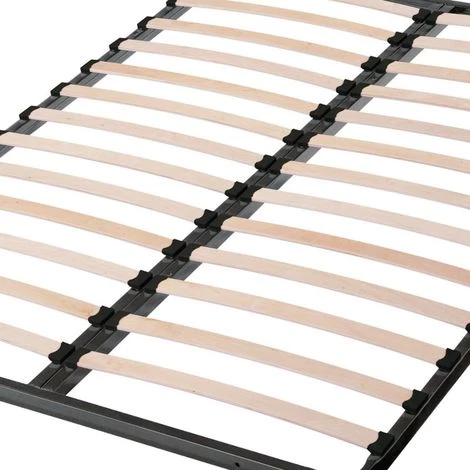 EBAC LITERIE Sommier à Lattes 140x190 C213 - 26 Lattes Bois - Fabrication Française - Gris 4 EBAC LITERIE Sommier à Lattes 140x190 C213 - 26 Lattes Bois - Fabrication Française - Gris – Image 2