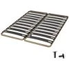 EBAC LITERIE Sommier à Lattes 2x80x200 C310 - 22 Lates Bois - Fabrication Française - Marron -Sommier Soldes 20980451 1