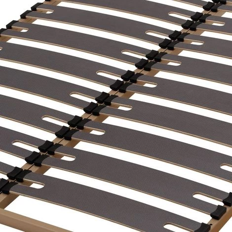 EBAC LITERIE Sommier à Lattes + Pieds 140x190 C310 - 20 Lattes Bois - Fabrication Française - Marron 4 EBAC LITERIE Sommier à Lattes + Pieds 140x190 C310 - 20 Lattes Bois - Fabrication Française - Marron – Image 2