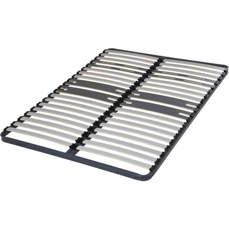 EBAC LITERIE Sommier à Lattes 140x190 C318 - 36 Lattes Bois - Fabrication Française - Gris 3 EBAC LITERIE Sommier à Lattes 140x190 C318 - 36 Lattes Bois - Fabrication Française - Gris