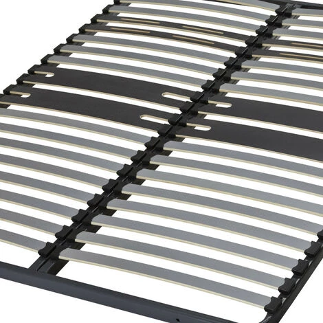 EBAC LITERIE Sommier à Lattes 140x190 C318 - 36 Lattes Bois - Fabrication Française - Gris 4 EBAC LITERIE Sommier à Lattes 140x190 C318 - 36 Lattes Bois - Fabrication Française - Gris – Image 2