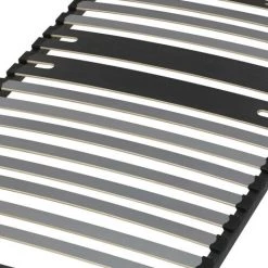 EBAC LITERIE Sommier à Lattes + Pieds 90x190 C318 - 18 Lattes Bois - Fabrication Française - Gris -Sommier Soldes 20980475 2